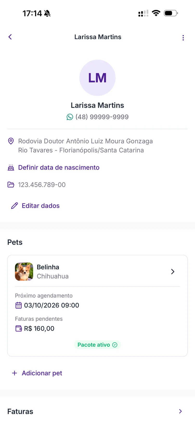 Ficha do tutor